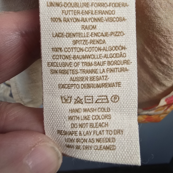 Free People Floral "The Big Bang" Metallic Aztec Mini Sleeveless Dress Size 6/Sm - Picture 16 of 16